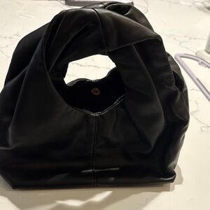 A New Day Black Gathered Hand Bag